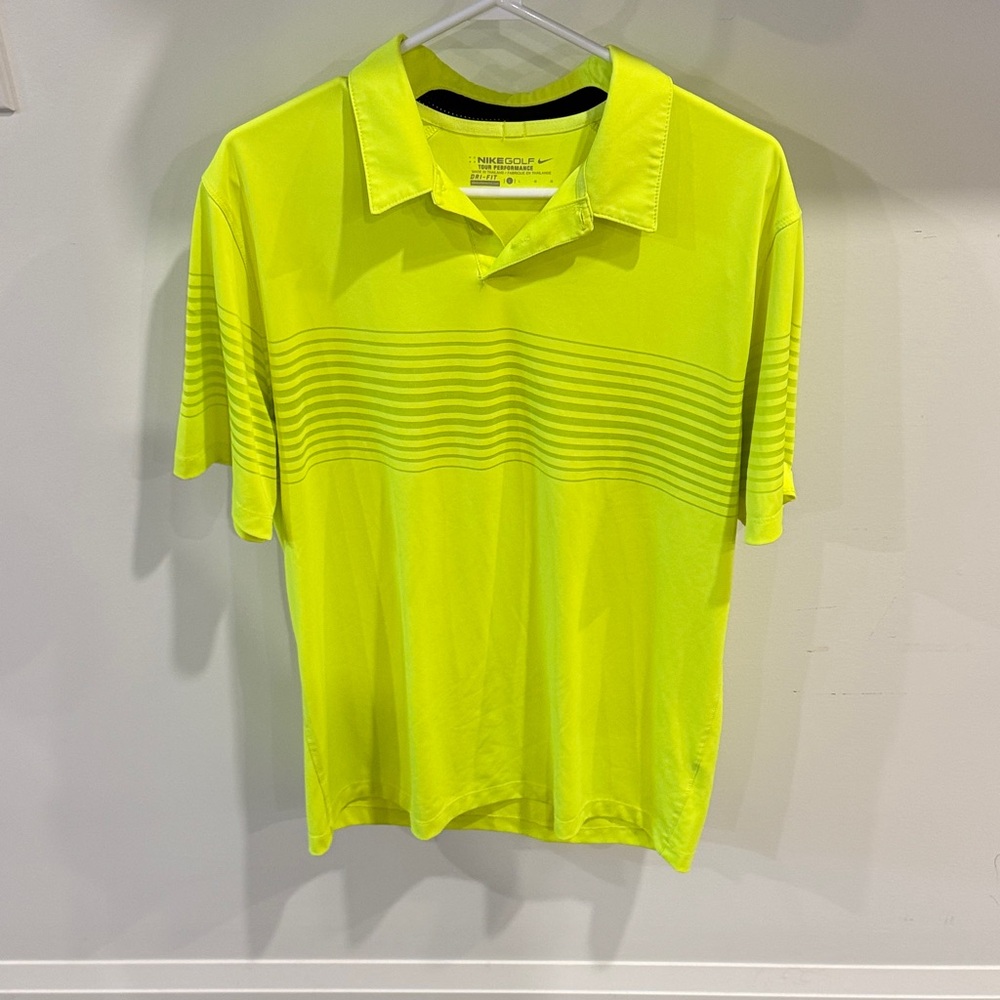 Men's Yellow Golf Polo Shirt